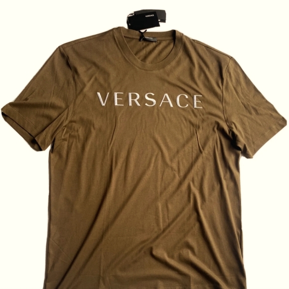 Brand New Brown Versace T shirt  size 4XL - Picture 1 of 8